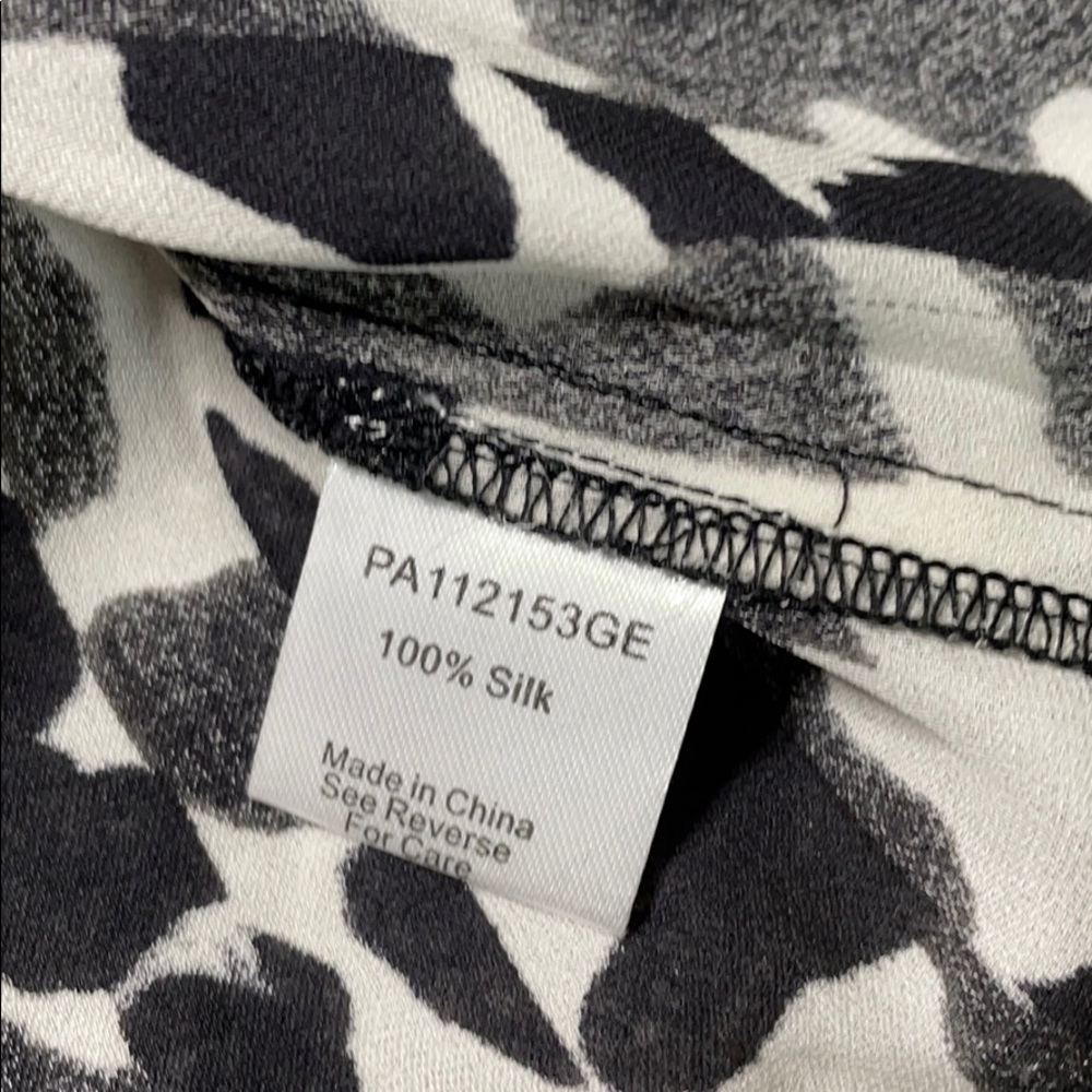 Parker black & white animal print silk tank - Picture 4 of 7